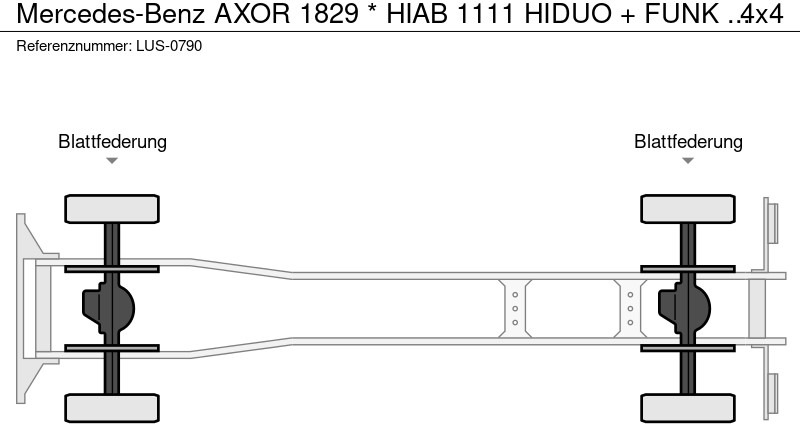 Volquete camión, Camión grúa Mercedes-Benz AXOR 1829 * HIAB 1111 HIDUO + FUNK * TOP * 4x4: foto 15 Volquete camión, Camión grúa Mercedes-Benz AXOR 1829 * HIAB 1111 HIDUO + FUNK * TOP * 4x4: foto 15