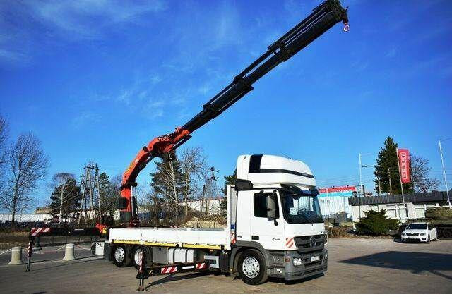 Mercedes-Benz Actros 2546 6x2 Palfinger PK 53002 Crane Kran - Camión caja abierta, Camión grúa: foto 1 Mercedes-Benz Actros 2546 6x2 Palfinger PK 53002 Crane Kran - Camión caja abierta, Camión grúa: foto 1