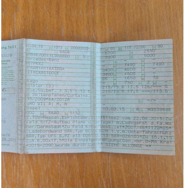 Camión lona Mercedes-Benz Atego 816 LADEBORD EU6 KLIMA 1HAND: foto 13 Camión lona Mercedes-Benz Atego 816 LADEBORD EU6 KLIMA 1HAND: foto 13