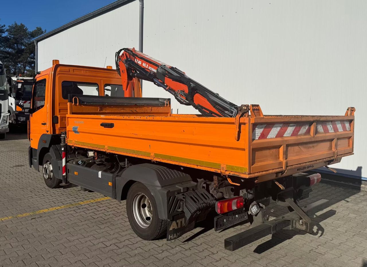 Mercedes-Benz Atego 818 K 3 Way Meiller Tipper + Crane Atlas 65.2-A2 - Volquete camión, Camión grúa: foto 5 Mercedes-Benz Atego 818 K 3 Way Meiller Tipper + Crane Atlas 65.2-A2 - Volquete camión, Camión grúa: foto 5