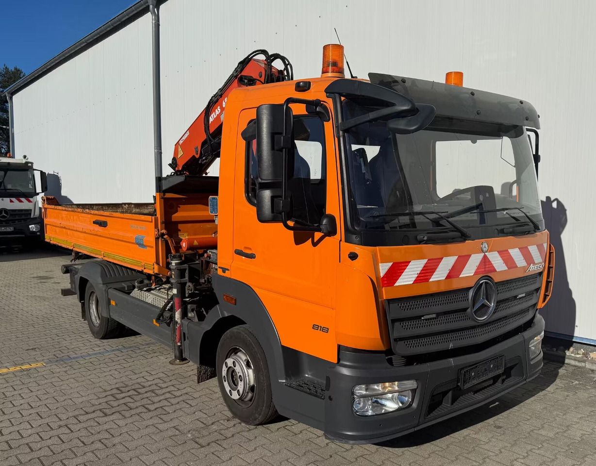 Mercedes-Benz Atego 818 K 3 Way Meiller Tipper + Crane Atlas 65.2-A2 - Volquete camión, Camión grúa: foto 3 Mercedes-Benz Atego 818 K 3 Way Meiller Tipper + Crane Atlas 65.2-A2 - Volquete camión, Camión grúa: foto 3
