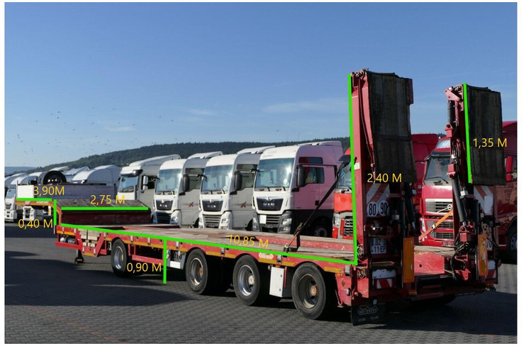 Nooteboom NISKOPODWOZIE LAWETA / 4 OSIOWA / DMC: 73500 KG / NAJAZDY HYDRAU - Góndola rebajadas semirremolque: foto 2 Nooteboom NISKOPODWOZIE LAWETA / 4 OSIOWA / DMC: 73500 KG / NAJAZDY HYDRAU - Góndola rebajadas semirremolque: foto 2