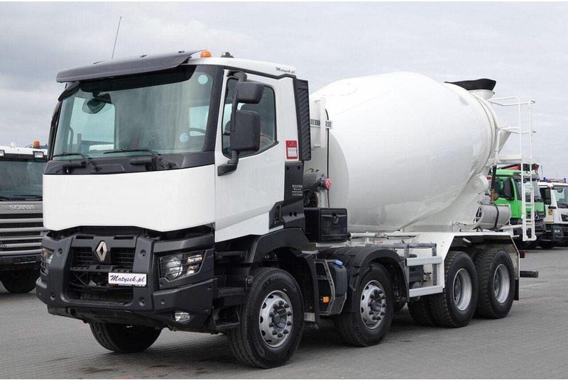 Renault C 380 / 8X4 / BETONOMIESZARKA / GRUSZKA / LIEBHERR 9 M3 / EURO 6 - Camión hormigonera: foto 1 Renault C 380 / 8X4 / BETONOMIESZARKA / GRUSZKA / LIEBHERR 9 M3 / EURO 6 - Camión hormigonera: foto 1