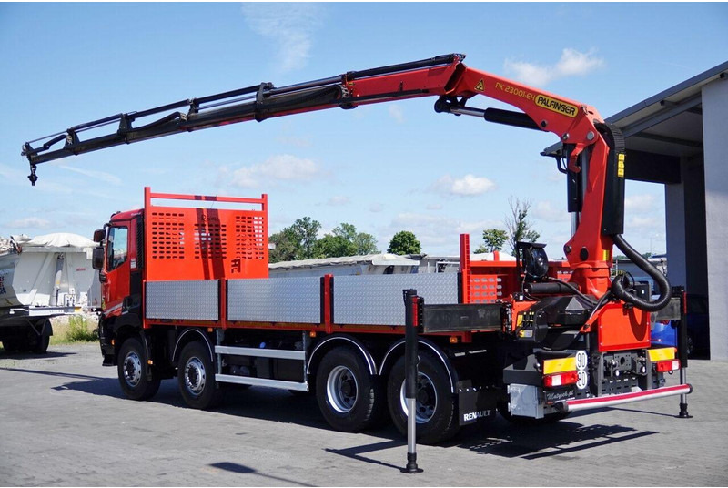 Renault C 430 / 8x4 / SKRZYNIOWY 7 M + HDS PALFINGER PK 2300-EH / WYSÓW - Camión caja abierta, Camión grúa: foto 3 Renault C 430 / 8x4 / SKRZYNIOWY 7 M + HDS PALFINGER PK 2300-EH / WYSÓW - Camión caja abierta, Camión grúa: foto 3