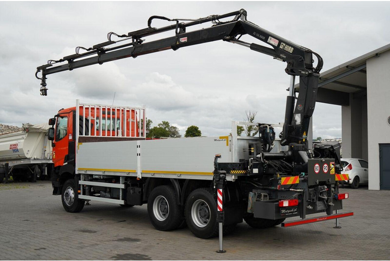 Renault K 380 / 6X4 / SKRZYNIOWY 6.2 M / + HDS HIAB 166 ES-4 / MAX UDŹWI - Camión caja abierta, Camión grúa: foto 3 Renault K 380 / 6X4 / SKRZYNIOWY 6.2 M / + HDS HIAB 166 ES-4 / MAX UDŹWI - Camión caja abierta, Camión grúa: foto 3