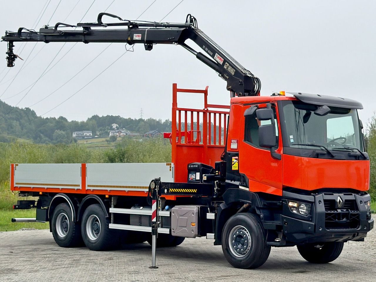 Renault K 380 * HIAB 166 BS-3 HIDUO + FUNK* 6x4 - Volquete camión, Camión grúa: foto 2 Renault K 380 * HIAB 166 BS-3 HIDUO + FUNK* 6x4 - Volquete camión, Camión grúa: foto 2
