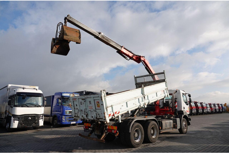 Renault KERAX 410 / 6x4 / WYWROTKA + HDS FASSI F150 / HYDROBURTA / BORDM - Volquete camión, Camión grúa: foto 5 Renault KERAX 410 / 6x4 / WYWROTKA + HDS FASSI F150 / HYDROBURTA / BORDM - Volquete camión, Camión grúa: foto 5