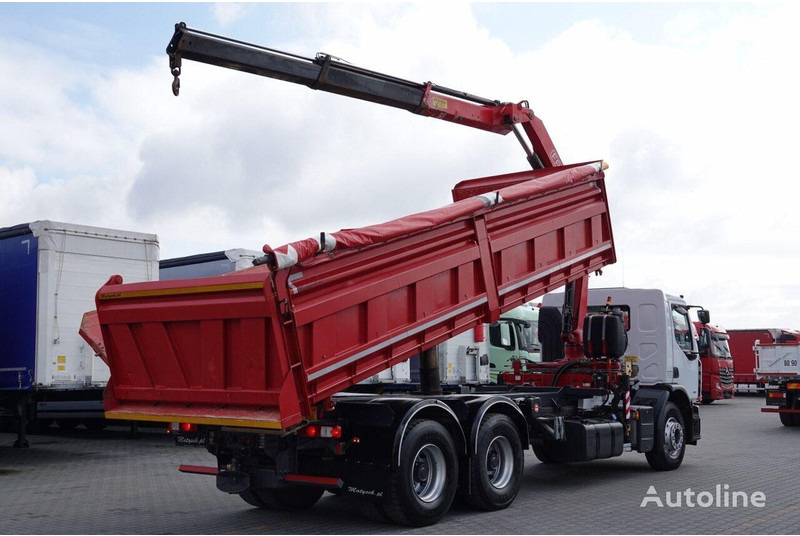 Renault LANDER 3 way tipper + crane FASSI 130 6x4 - Volquete camión, Camión grúa: foto 5 Renault LANDER 3 way tipper + crane FASSI 130 6x4 - Volquete camión, Camión grúa: foto 5