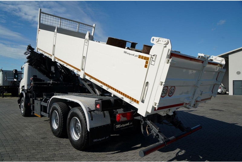 Scania P 410 / 6x4 / WYWROTKA - 6 M + HDS HIAB XS 211 / STEROWANIE RADI - Volquete camión, Camión grúa: foto 2 Scania P 410 / 6x4 / WYWROTKA - 6 M + HDS HIAB XS 211 / STEROWANIE RADI - Volquete camión, Camión grúa: foto 2