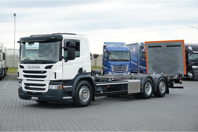 Scania P 410 / ACC / E 6 / BDF + WINDA / 7.15 , 7.45, 7.82 M / OŚ SKRĘT - Chasis camión: foto 2 Scania P 410 / ACC / E 6 / BDF + WINDA / 7.15 , 7.45, 7.82 M / OŚ SKRĘT - Chasis camión: foto 2