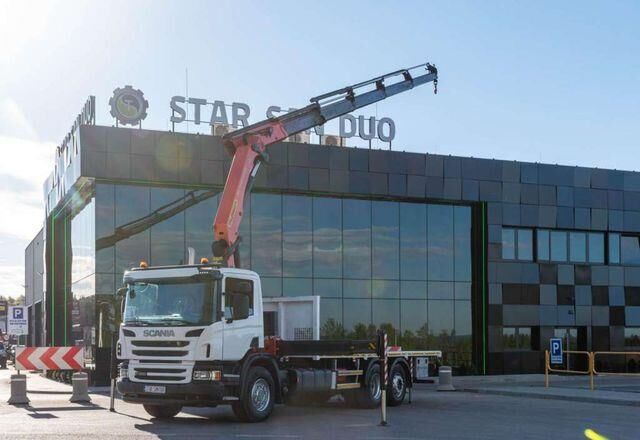 Scania P400 6x2 PALFINGER PK 34002 SH Crane - Camión caja abierta, Camión grúa: foto 4 Scania P400 6x2 PALFINGER PK 34002 SH Crane - Camión caja abierta, Camión grúa: foto 4