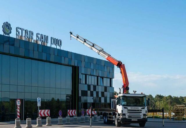Scania P400 6x2 PALFINGER PK 34002 SH Crane - Camión caja abierta, Camión grúa: foto 3 Scania P400 6x2 PALFINGER PK 34002 SH Crane - Camión caja abierta, Camión grúa: foto 3