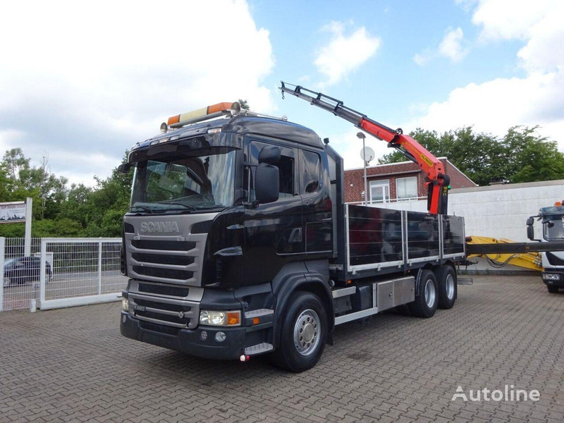 Scania R620 V8 - Flatbed+crane - Camión caja abierta: foto 2 Scania R620 V8 - Flatbed+crane - Camión caja abierta: foto 2