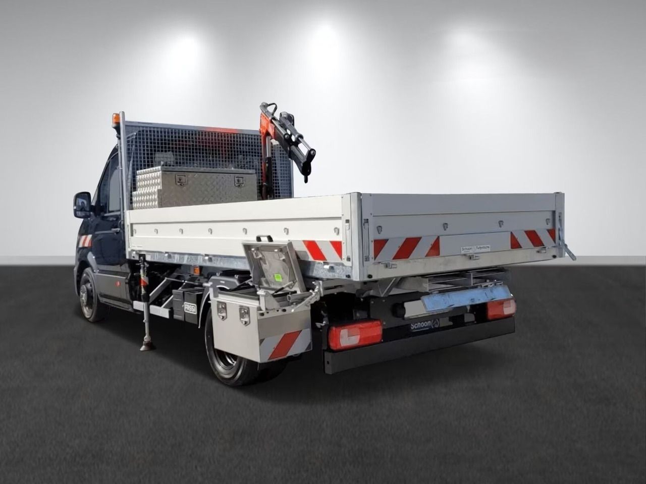 Volkswagen Crafter 50 - Flatbed truck + crane - Caja abierta furgoneta: foto 3 Volkswagen Crafter 50 - Flatbed truck + crane - Caja abierta furgoneta: foto 3