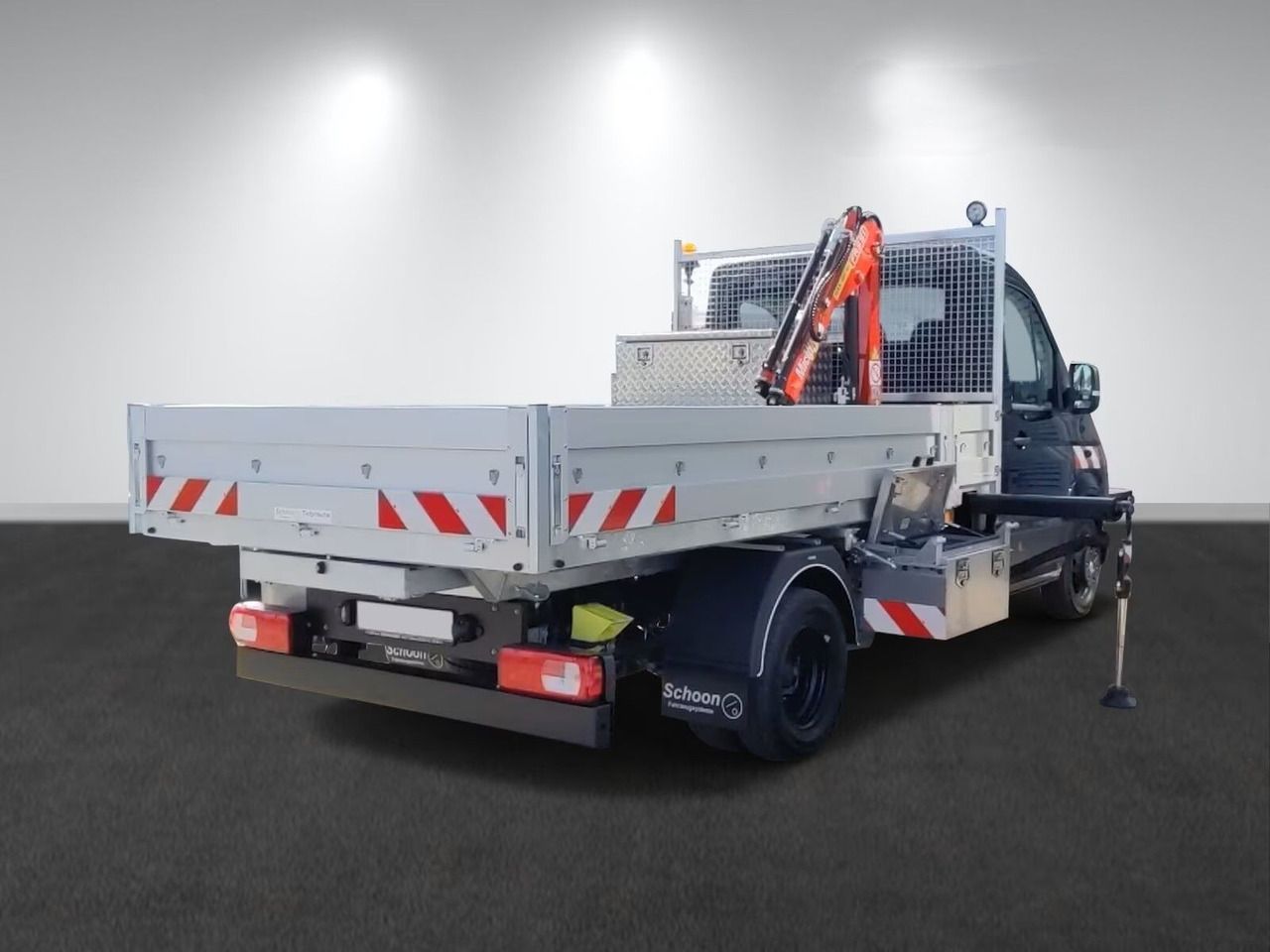 Volkswagen Crafter 50 - Flatbed truck + crane - Caja abierta furgoneta: foto 2 Volkswagen Crafter 50 - Flatbed truck + crane - Caja abierta furgoneta: foto 2