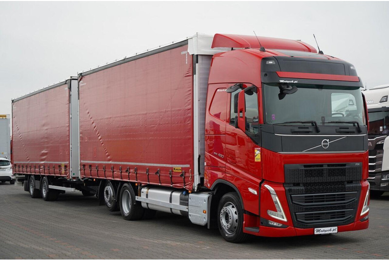 Volvo FH 460 / ZESTAW TANDEM / 120 M3 / PRZEJAZDOWY / I-SAVE / I-PARK - Camión lona: foto 1 Volvo FH 460 / ZESTAW TANDEM / 120 M3 / PRZEJAZDOWY / I-SAVE / I-PARK - Camión lona: foto 1