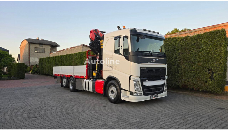 Camión caja abierta, Camión grúa Volvo FH 540 - Flatbed+crane 6x2: foto 14
