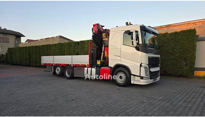 Camión caja abierta, Camión grúa Volvo FH 540 - Flatbed+crane 6x2: foto 15