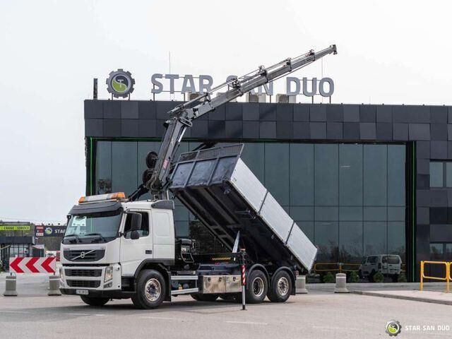 Volvo FM430 6x2 HIAB 166 E-5 HIPRO Crane Kipper - Volquete camión, Camión grúa: foto 1 Volvo FM430 6x2 HIAB 166 E-5 HIPRO Crane Kipper - Volquete camión, Camión grúa: foto 1