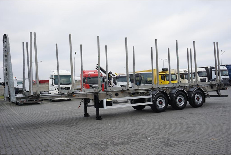 Zaslaw KŁONICOWA / DO DREWNA / WAGA 6 400 KG / OŚ PODNOSZONA - Remolque maderero: foto 3 Zaslaw KŁONICOWA / DO DREWNA / WAGA 6 400 KG / OŚ PODNOSZONA - Remolque maderero: foto 3