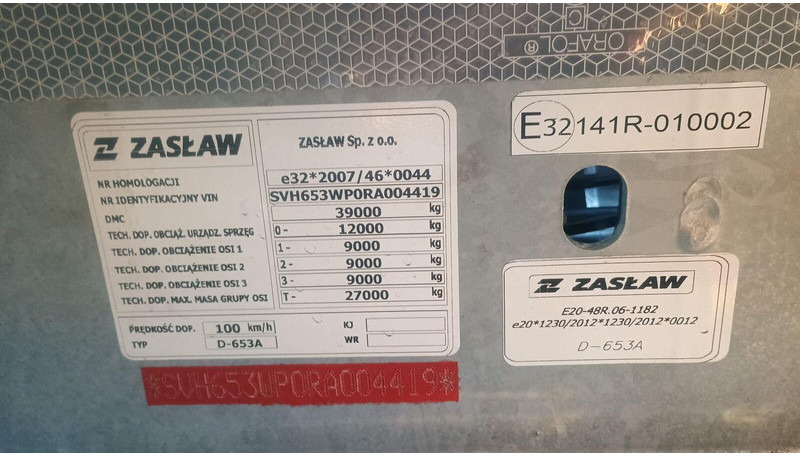 Volquete semirremolque nuevo Zaslaw WYWROTKA 26 m3 / FABRYCZNIE NOWA / STALOWA / RYNNA WANNA HP / 20: foto 18 Volquete semirremolque nuevo Zaslaw WYWROTKA 26 m3 / FABRYCZNIE NOWA / STALOWA / RYNNA WANNA HP / 20: foto 18