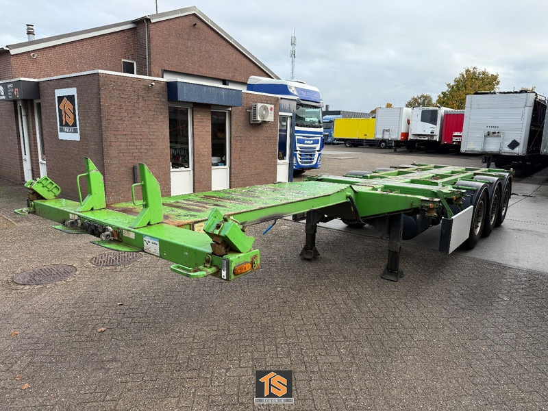 Portacontenedore/ Intercambiable semirremolque D-Tec FT-43-03V 20/30/40/45ft. - MULTICHASSIS - 2x EXTENDABLE - APK/TUV 04/2026 - BELGIUM TRAILER - TOP!: foto 1