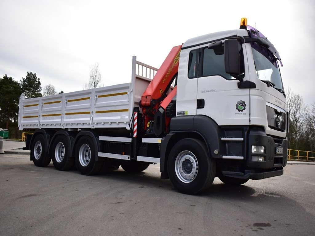 MAN TGS 35.400 8X4 PALFINGER PK 33002 CRANE KIPPER - Camión grúa, Volquete camión: foto 3 MAN TGS 35.400 8X4 PALFINGER PK 33002 CRANE KIPPER - Camión grúa, Volquete camión: foto 3