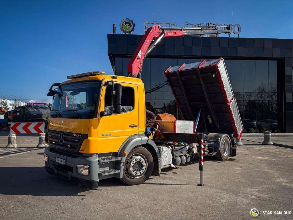 Mercedes-Benz AXOR 1824 4x2 HMF 975 HDS Crane Rotator Kipper Mercedes-Benz AXOR 1824 4x2 HMF 975 HDS Crane Rotator Kipper - Volquete camión: foto 4 Mercedes-Benz AXOR 1824 4x2 HMF 975 HDS Crane Rotator Kipper Mercedes-Benz AXOR 1824 4x2 HMF 975 HDS Crane Rotator Kipper - Volquete camión: foto 4