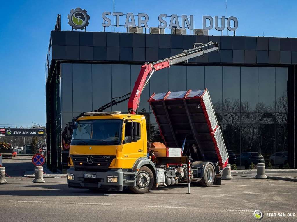 Mercedes-Benz AXOR 1824 4x2 HMF 975 HDS Crane Rotator Kipper Mercedes-Benz AXOR 1824 4x2 HMF 975 HDS Crane Rotator Kipper - Volquete camión: foto 1 Mercedes-Benz AXOR 1824 4x2 HMF 975 HDS Crane Rotator Kipper Mercedes-Benz AXOR 1824 4x2 HMF 975 HDS Crane Rotator Kipper - Volquete camión: foto 1