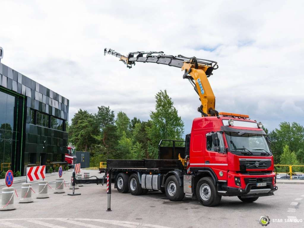 Volvo FMX 500 8x2 Effer 585 Fly Jib Winch Crane Kran Volvo FMX 500 8x2 Effer 585 Fly Jib Winch Crane Kran - Camión grúa, Camión caja abierta: foto 3 Volvo FMX 500 8x2 Effer 585 Fly Jib Winch Crane Kran Volvo FMX 500 8x2 Effer 585 Fly Jib Winch Crane Kran - Camión grúa, Camión caja abierta: foto 3