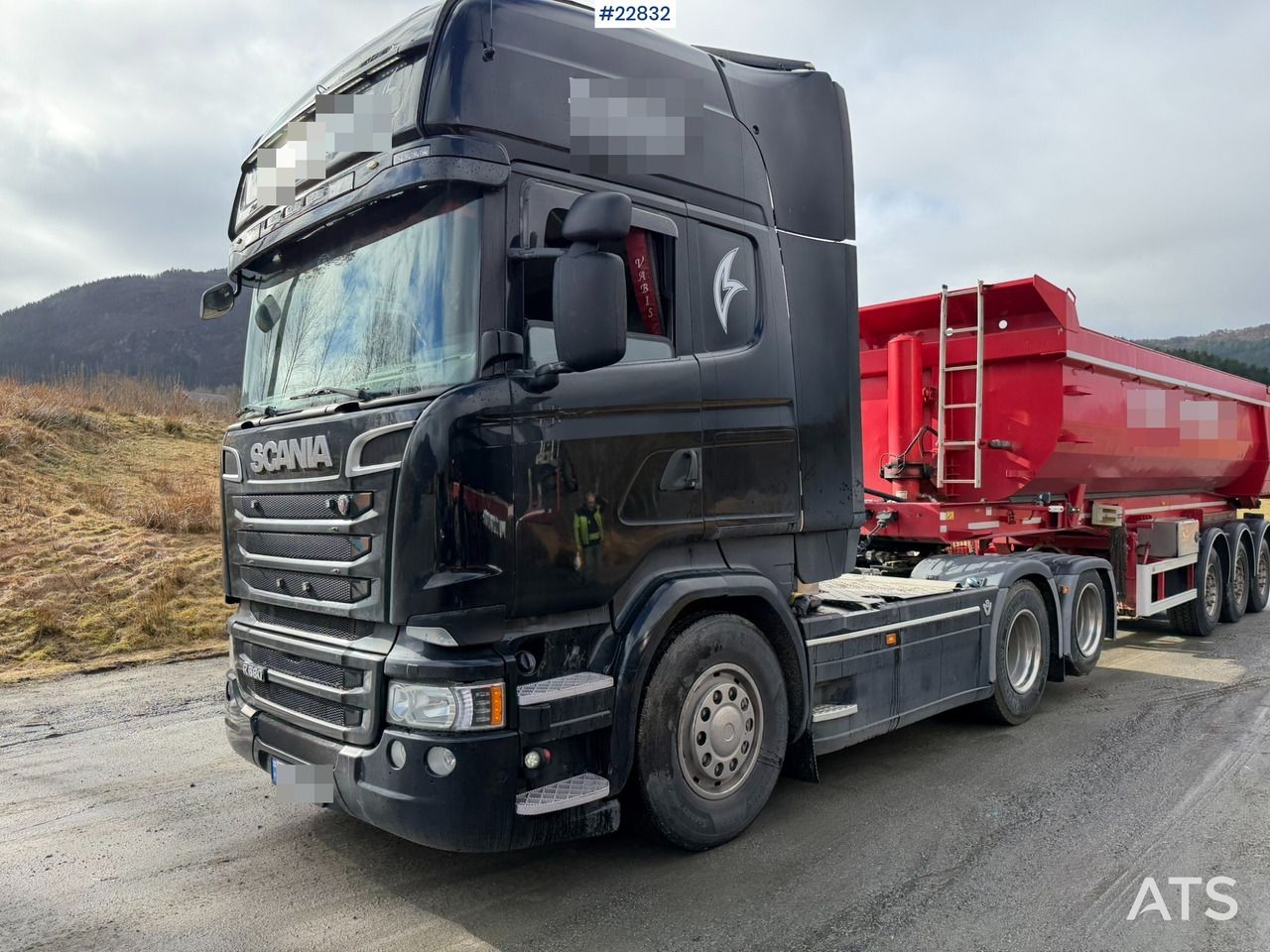 Scania R580 6x2 trekkvogn m/tipphydraulikk, kompressor og 2015 3 akslet Istrail tippsemi - Cabeza tractora: foto 1 Scania R580 6x2 trekkvogn m/tipphydraulikk, kompressor og 2015 3 akslet Istrail tippsemi - Cabeza tractora: foto 1