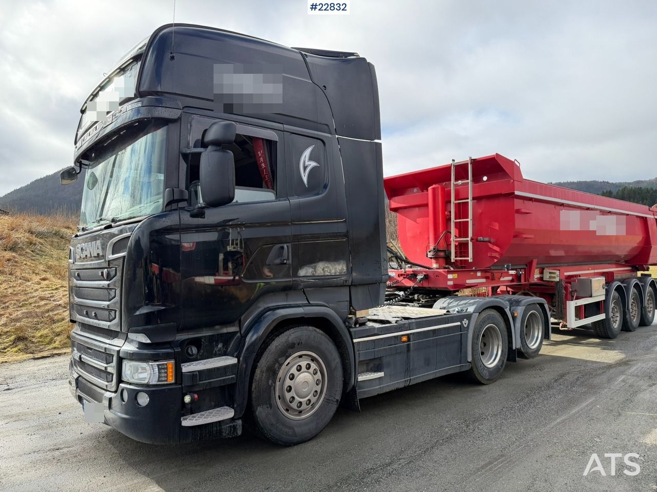 Scania R580 6x2 trekkvogn m/tipphydraulikk, kompressor og 2015 3 akslet Istrail tippsemi - Cabeza tractora: foto 2 Scania R580 6x2 trekkvogn m/tipphydraulikk, kompressor og 2015 3 akslet Istrail tippsemi - Cabeza tractora: foto 2