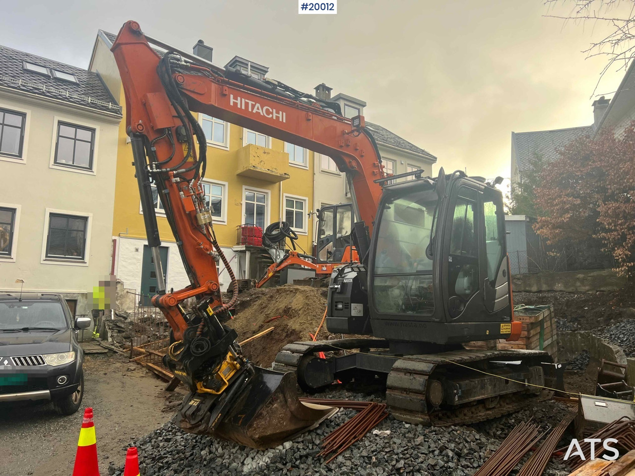Hitachi zx85us-6 gravemaskin m/ rototilt med klype og pusseskuffe - Excavadora de cadenas: foto 5 Hitachi zx85us-6 gravemaskin m/ rototilt med klype og pusseskuffe - Excavadora de cadenas: foto 5