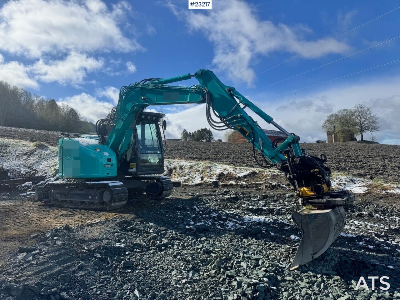 Kobelco SK75SR-7 Gravemaskin m/ Rototilt m/ grip og 3 skuffer. - Excavadora de cadenas: foto 1 Kobelco SK75SR-7 Gravemaskin m/ Rototilt m/ grip og 3 skuffer. - Excavadora de cadenas: foto 1