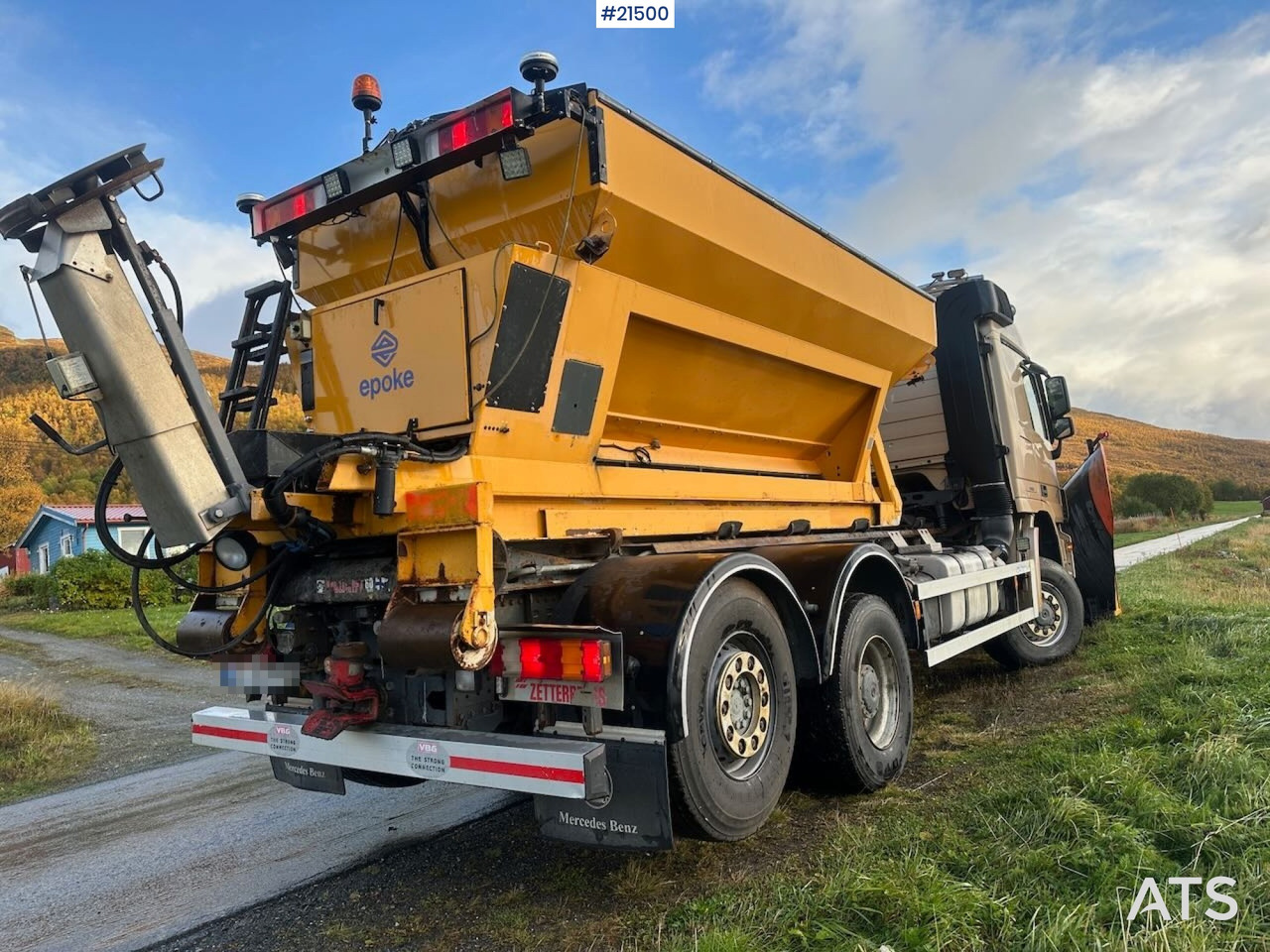 Mercedes Actros 2848 4x4+2 brøyterigget krokbil - Multibasculante camión: foto 5 Mercedes Actros 2848 4x4+2 brøyterigget krokbil - Multibasculante camión: foto 5