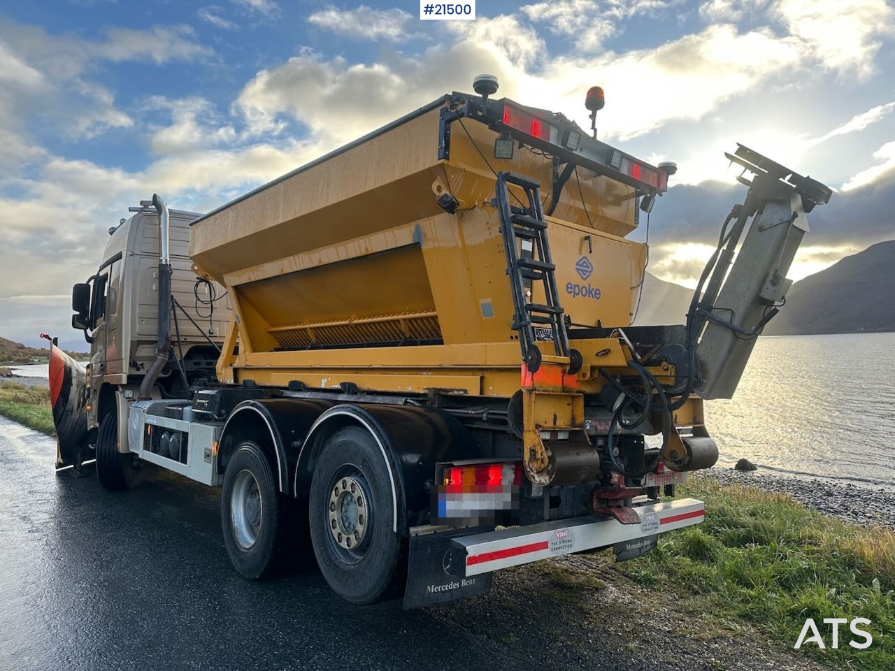 Mercedes Actros 2848 4x4+2 brøyterigget krokbil - Multibasculante camión: foto 3 Mercedes Actros 2848 4x4+2 brøyterigget krokbil - Multibasculante camión: foto 3