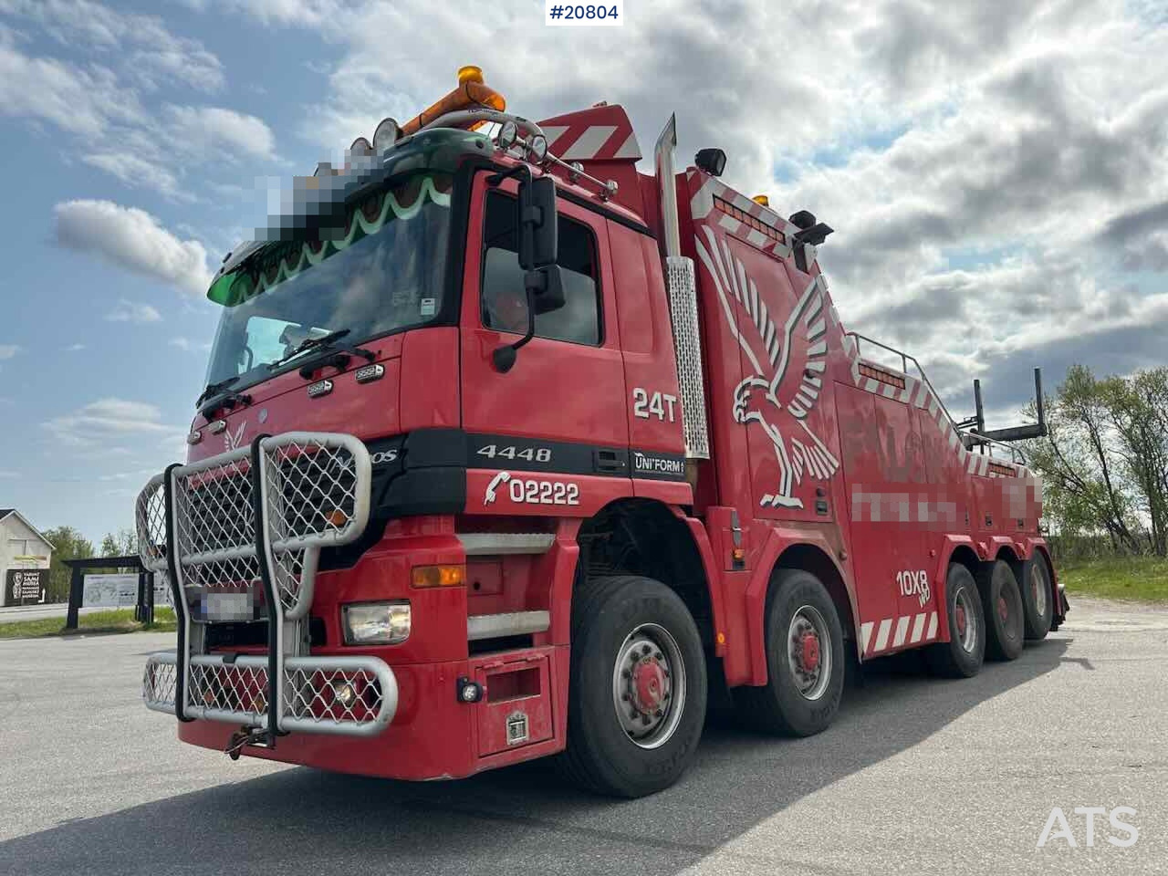Mercedes Actros 4448 - Grua de remolque autos: foto 1 Mercedes Actros 4448 - Grua de remolque autos: foto 1