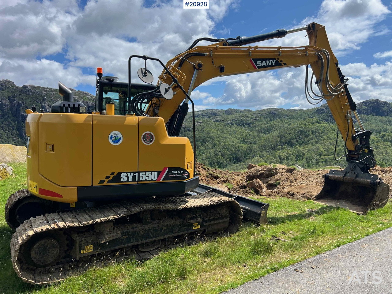 Excavadora de cadenas SANY sy155U: foto 15