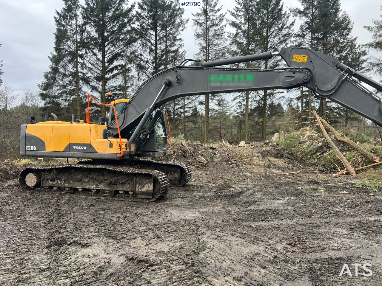 Excavadora Volvo ec210cl gravemaskin m/ rototilt, pusseskuffe og tannskuffe: foto 6