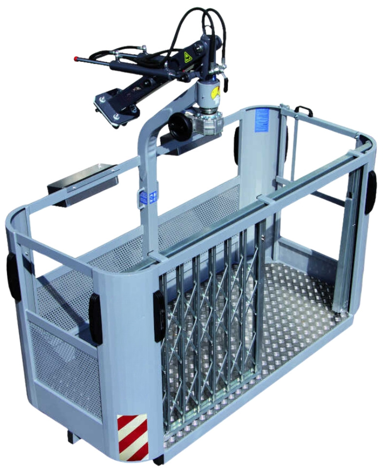 Iron rotating basket with sliding door CPGPD-4H-F - Implemento para Grúa para camión: foto 1 Iron rotating basket with sliding door CPGPD-4H-F - Implemento para Grúa para camión: foto 1