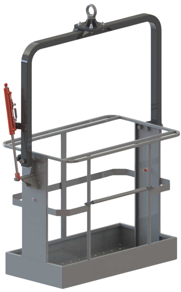 Iron suspended man basket for tower cranes CPT-2H-F - Implemento para Grúa para camión: foto 1 Iron suspended man basket for tower cranes CPT-2H-F - Implemento para Grúa para camión: foto 1