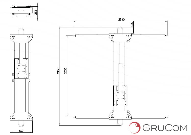 Hydraulic car transporter attachment car transporter - Horquillas para Grúa para camión: foto 2 Hydraulic car transporter attachment car transporter - Horquillas para Grúa para camión: foto 2