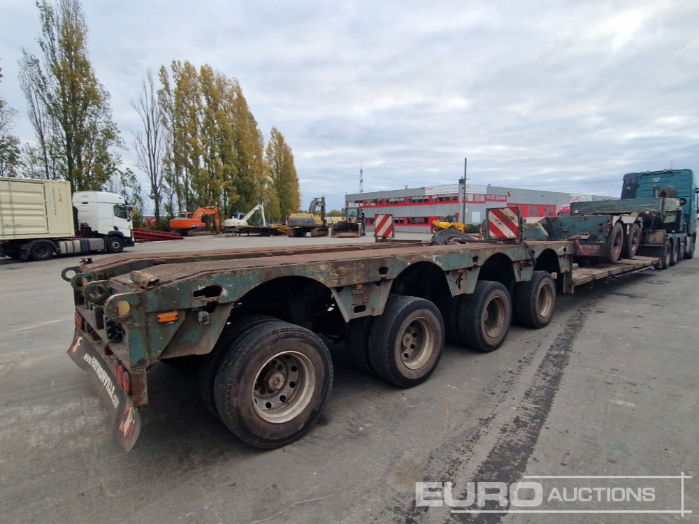 2002 Faymonville 4 Axle Low Loader Trailer, Twin Axle Extension (German Reg. Docs. Available) - Góndola rebajadas semirremolque: foto 4 2002 Faymonville 4 Axle Low Loader Trailer, Twin Axle Extension (German Reg. Docs. Available) - Góndola rebajadas semirremolque: foto 4