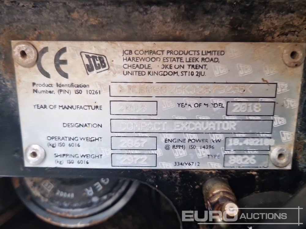 Miniexcavadora 2018 JCB 8026 CTS: foto 34 Miniexcavadora 2018 JCB 8026 CTS: foto 34