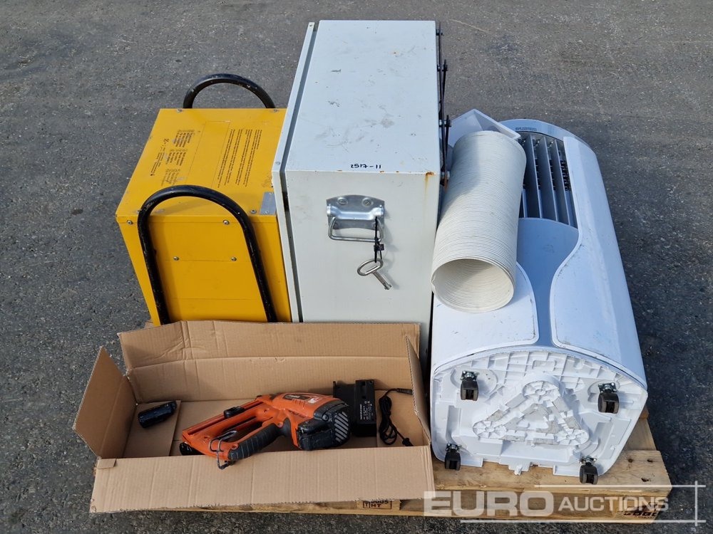 Pallet of AC, Nailgun, Heater, Distribution Box - Equipo de construcción: foto 1 Pallet of AC, Nailgun, Heater, Distribution Box - Equipo de construcción: foto 1