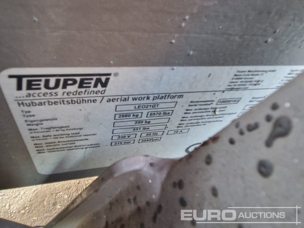 Teupen LEO21GT - Plataforma elevadora: foto 2 Teupen LEO21GT - Plataforma elevadora: foto 2