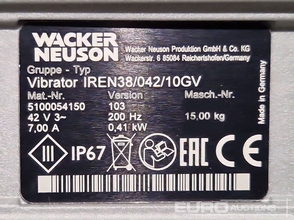 Maquinaria para hormigón nuevo Unused 2024 Wacker Neuson IREN38/042/10GV: foto 7 Maquinaria para hormigón nuevo Unused 2024 Wacker Neuson IREN38/042/10GV: foto 7