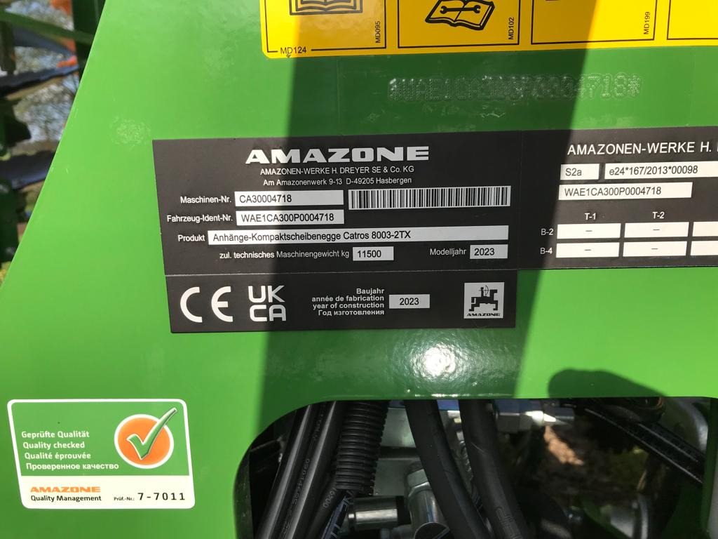 Amazone Catros 8003-2TX - Rastras: foto 4 Amazone Catros 8003-2TX - Rastras: foto 4
