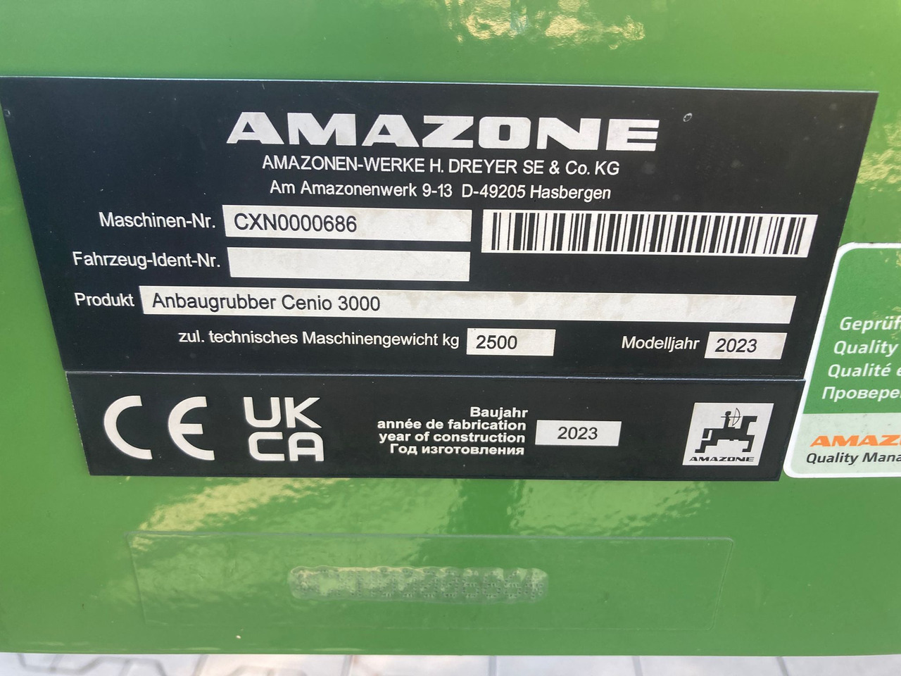 Amazone Cenio 3000 Special - Cultivador: foto 2 Amazone Cenio 3000 Special - Cultivador: foto 2