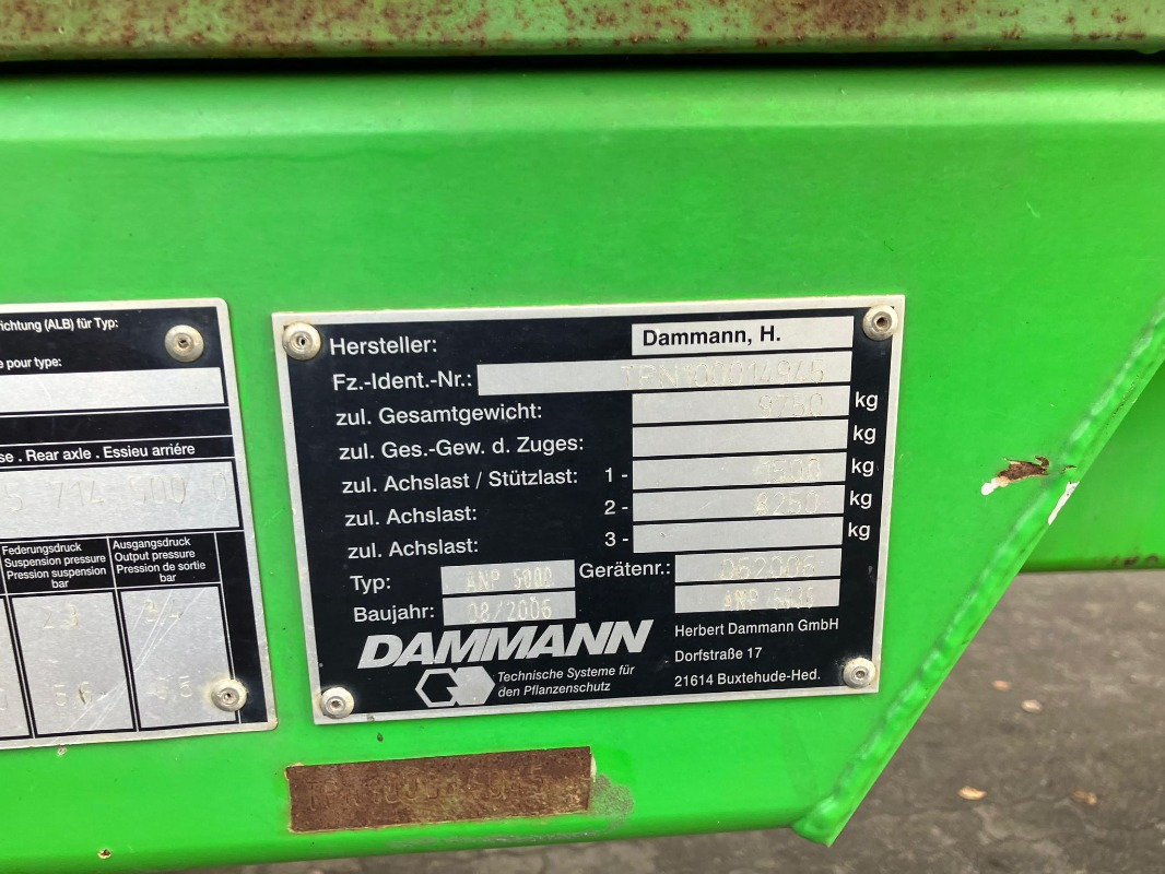 Dammann Profi- Class 5000 Liter Typ AN - Pulverizador: foto 2 Dammann Profi- Class 5000 Liter Typ AN - Pulverizador: foto 2